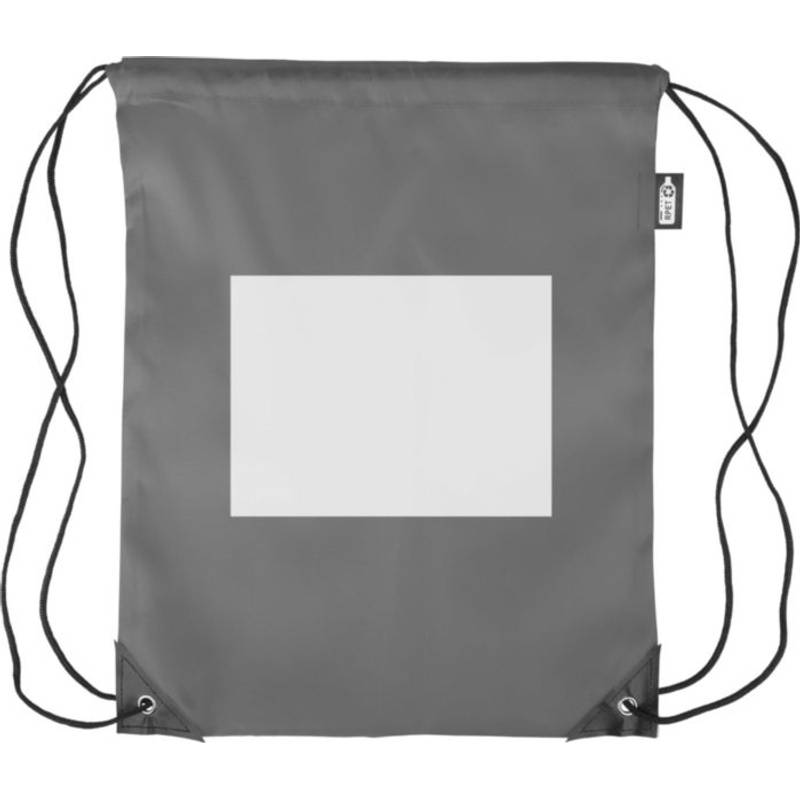 rPET polyesterový (210D) batoh Calix so sťahovacou šnúrkou, čierna rPET polyesterový (210D) batoh Calix so sťahovacou šnúrkou, čierna