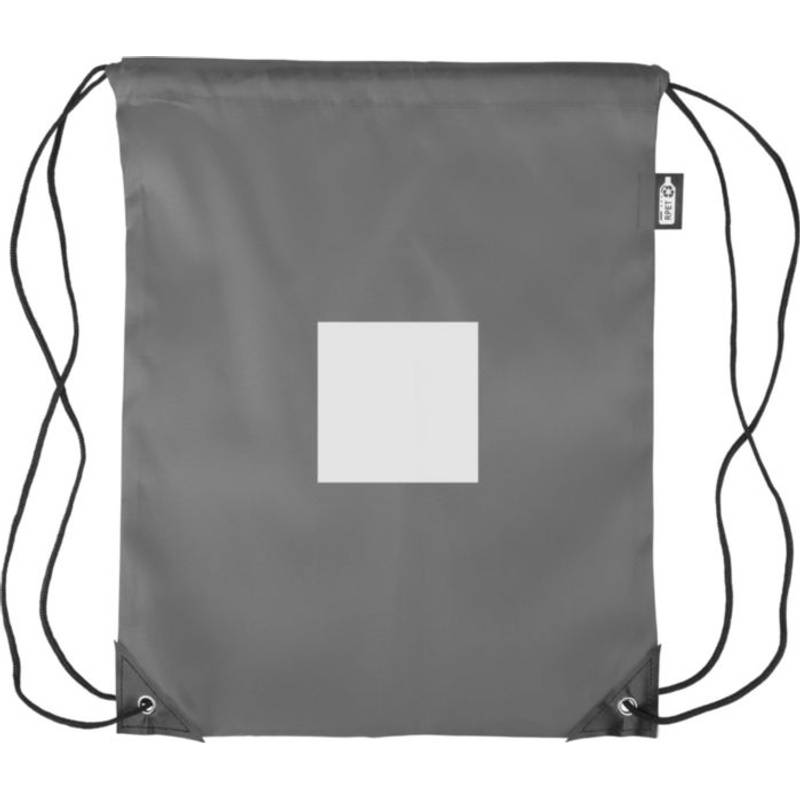 rPET polyesterový (210D) batoh Calix so sťahovacou šnúrkou, čierna rPET polyesterový (210D) batoh Calix so sťahovacou šnúrkou, čierna