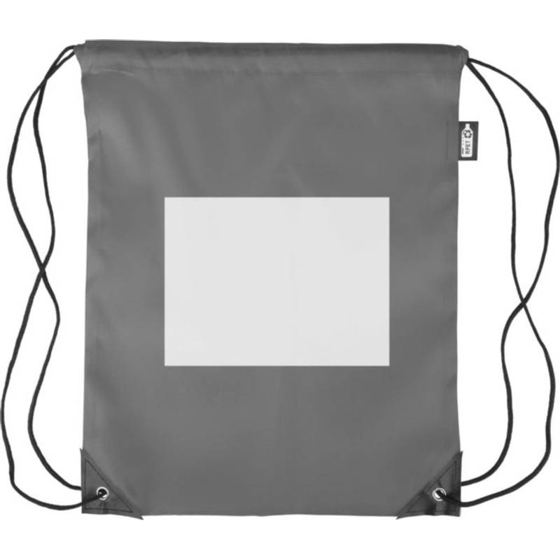 rPET polyesterový (210D) batoh Calix so sťahovacou šnúrkou, čierna rPET polyesterový (210D) batoh Calix so sťahovacou šnúrkou, čierna