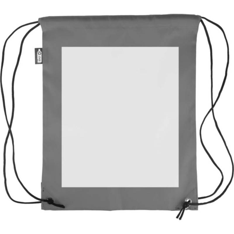 rPET polyesterový (210D) batoh Calix so sťahovacou šnúrkou, čierna rPET polyesterový (210D) batoh Calix so sťahovacou šnúrkou, čierna