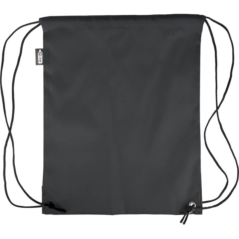 rPET polyesterový (210D) batoh Calix so sťahovacou šnúrkou, čierna rPET polyesterový (210D) batoh Calix so sťahovacou šnúrkou, čierna