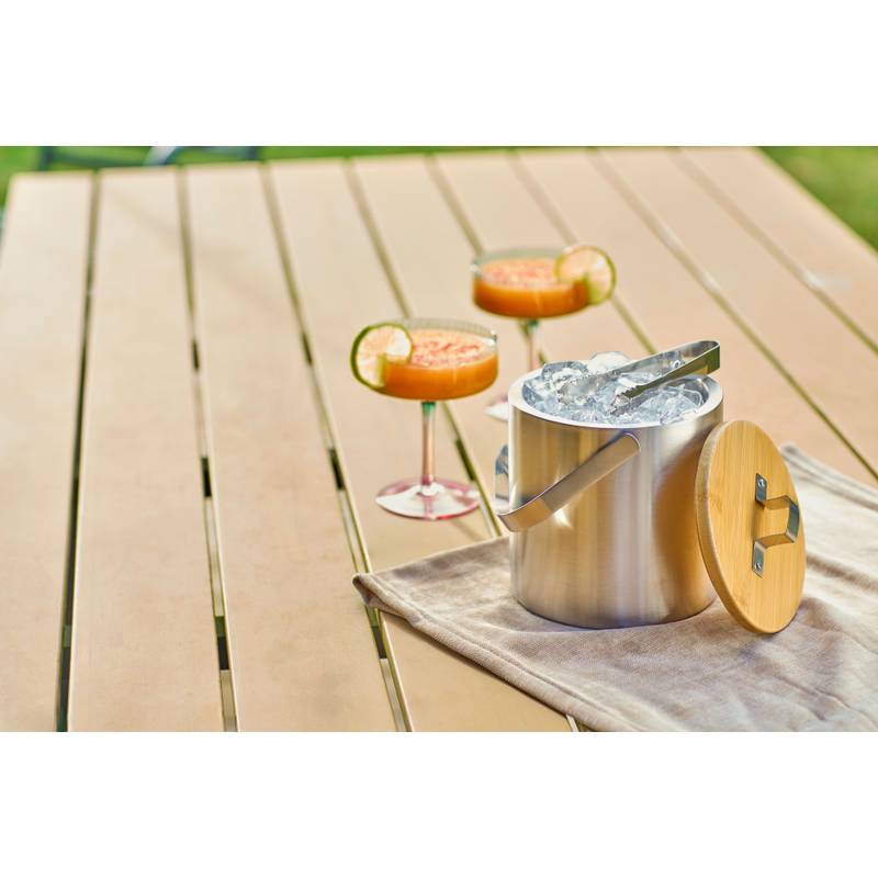 Dvojplášťové nerezové vedro na ľad Fenwick, sivá Silver Dvojplášťové nerezové vedro na ľad Fenwick, sivá Silver