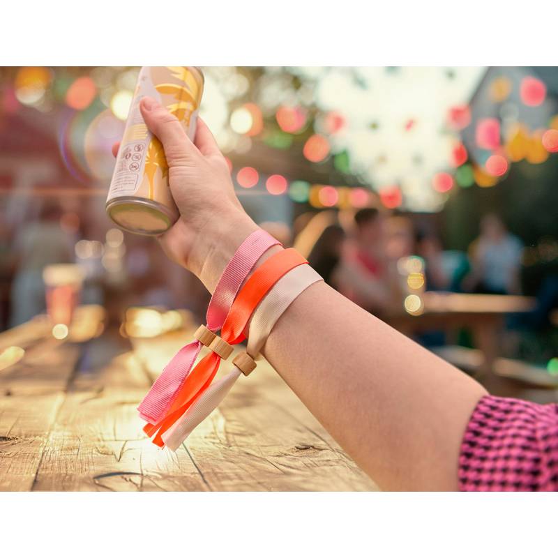 rPET (300D) šňůrka na zápěstí Tarian, černá rPET (300D) šňůrka na zápěstí Tarian, černá