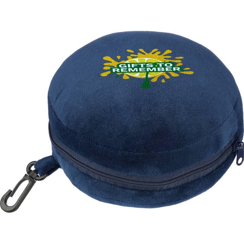 Polytesterový cestovní polštář Leontine, černá Polytesterový cestovní polštář Leontine, černá