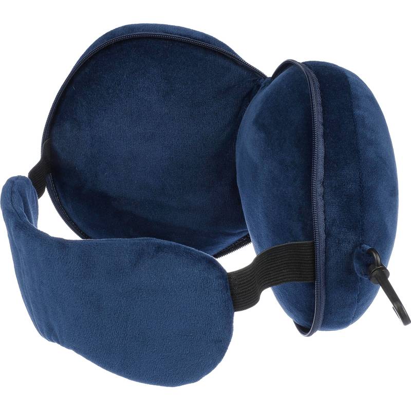 Polytesterový cestovní polštář Leontine, černá Polytesterový cestovní polštář Leontine, černá