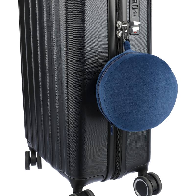 Polytesterový cestovní polštář Leontine, černá Polytesterový cestovní polštář Leontine, černá