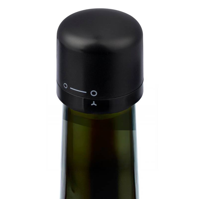 ABS zátka na fľaše Jareth, čierna ABS zátka na fľaše Jareth, čierna