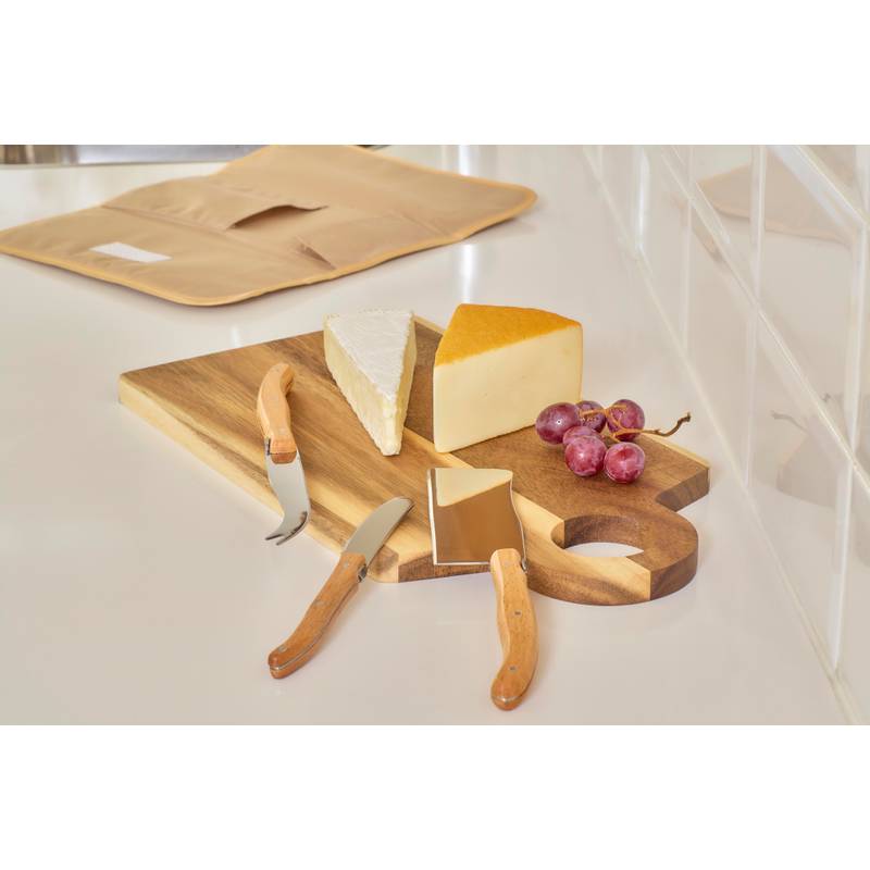 Súprava nožov Evelisse, hnedá Súprava nožov Evelisse, hnedá