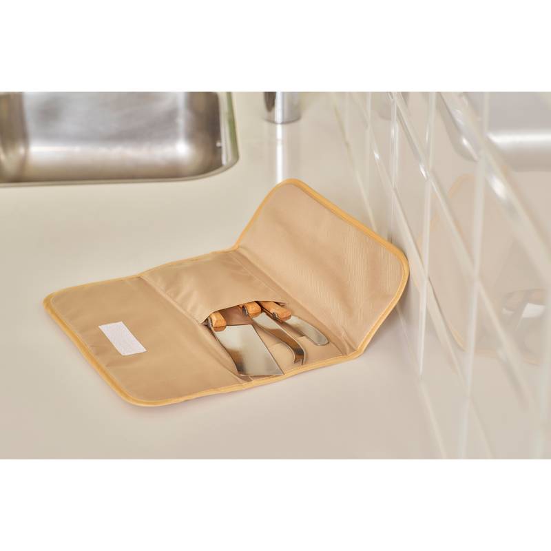 Súprava nožov Evelisse, hnedá Súprava nožov Evelisse, hnedá