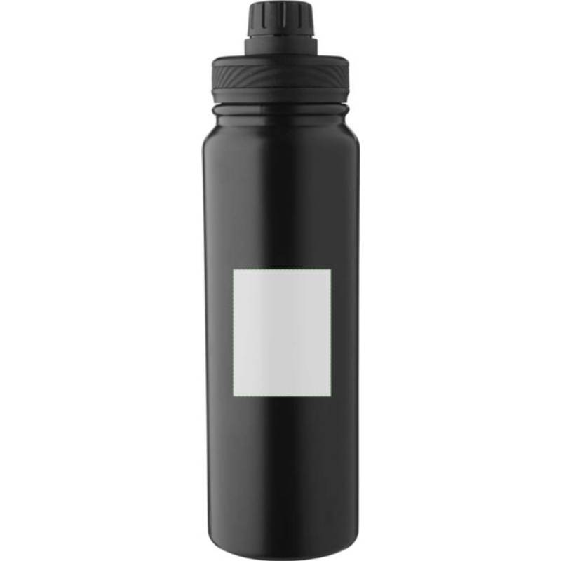 Dvojstenná fľaša z nehrdzavejúcej ocele (800 ml) Zinnia, čierna Dvojstenná fľaša z nehrdzavejúcej ocele (800 ml) Zinnia, čierna