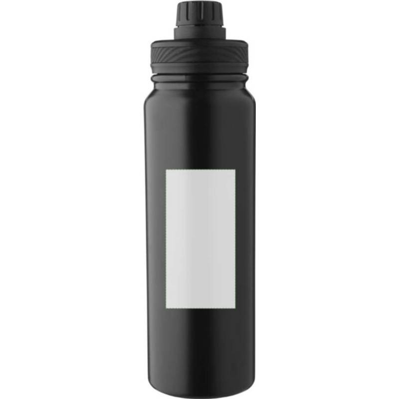 Dvojstenná fľaša z nehrdzavejúcej ocele (800 ml) Zinnia, čierna Dvojstenná fľaša z nehrdzavejúcej ocele (800 ml) Zinnia, čierna