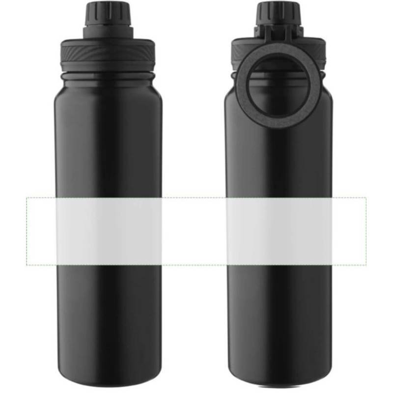 Dvojstenná fľaša z nehrdzavejúcej ocele (800 ml) Zinnia, čierna Dvojstenná fľaša z nehrdzavejúcej ocele (800 ml) Zinnia, čierna