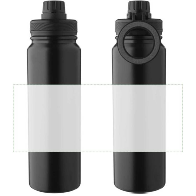 Dvojstenná fľaša z nehrdzavejúcej ocele (800 ml) Zinnia, čierna Dvojstenná fľaša z nehrdzavejúcej ocele (800 ml) Zinnia, čierna