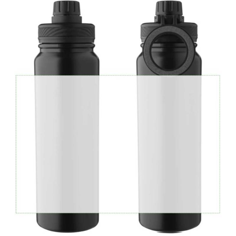 Dvojstenná fľaša z nehrdzavejúcej ocele (800 ml) Zinnia, čierna Dvojstenná fľaša z nehrdzavejúcej ocele (800 ml) Zinnia, čierna