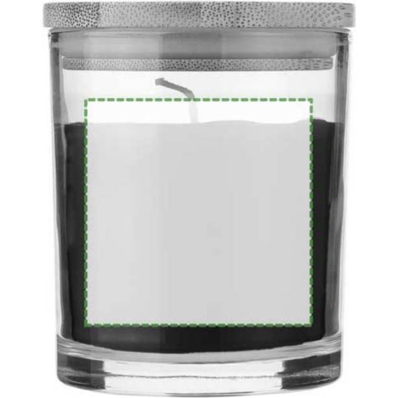 Skleněná svíčka Riven, černá Skleněná svíčka Riven, černá