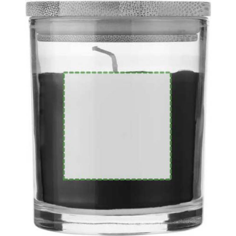 Skleněná svíčka Riven, černá Skleněná svíčka Riven, černá