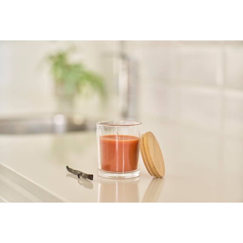 Skleněná svíčka Riven, černá Skleněná svíčka Riven, černá