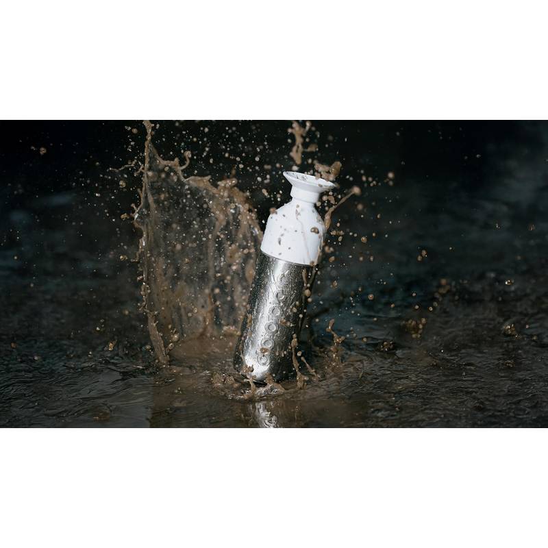 Fľaša Dopper Silver Insulated (350 ml), sivá Silver - biela Fľaša Dopper Silver Insulated (350 ml), sivá Silver - biela