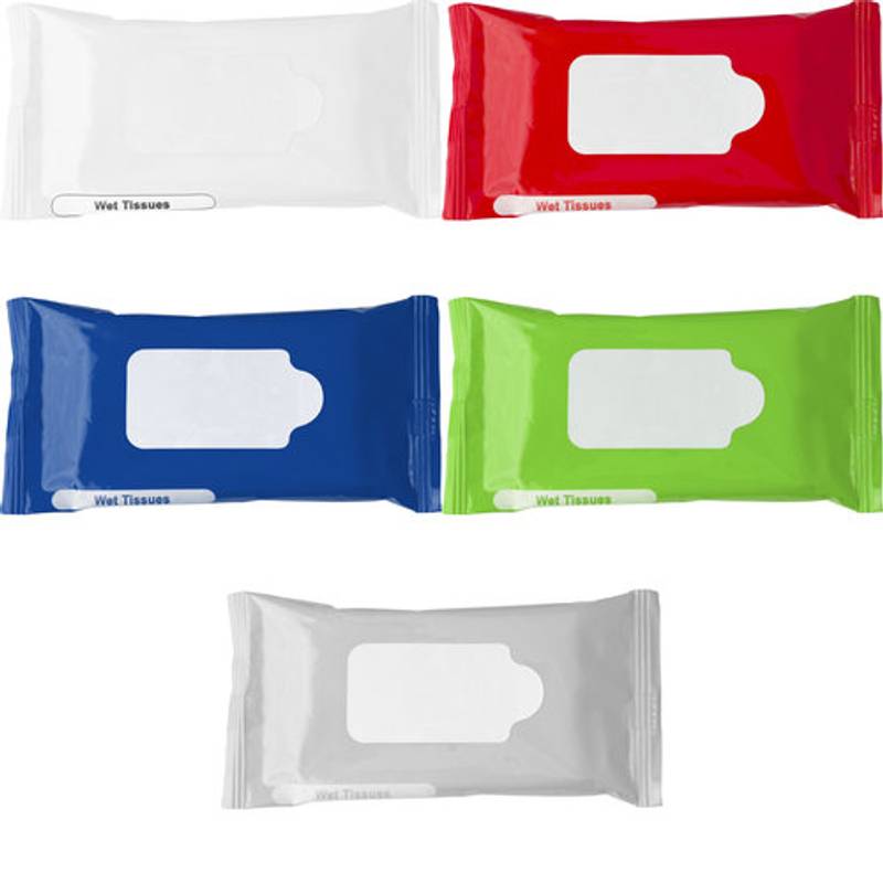 HALDIR Vlhčené obrúsky v uzatvárateľnom obale, 10ks,, biela HALDIR Vlhčené obrúsky v uzatvárateľnom obale, 10ks,, biela