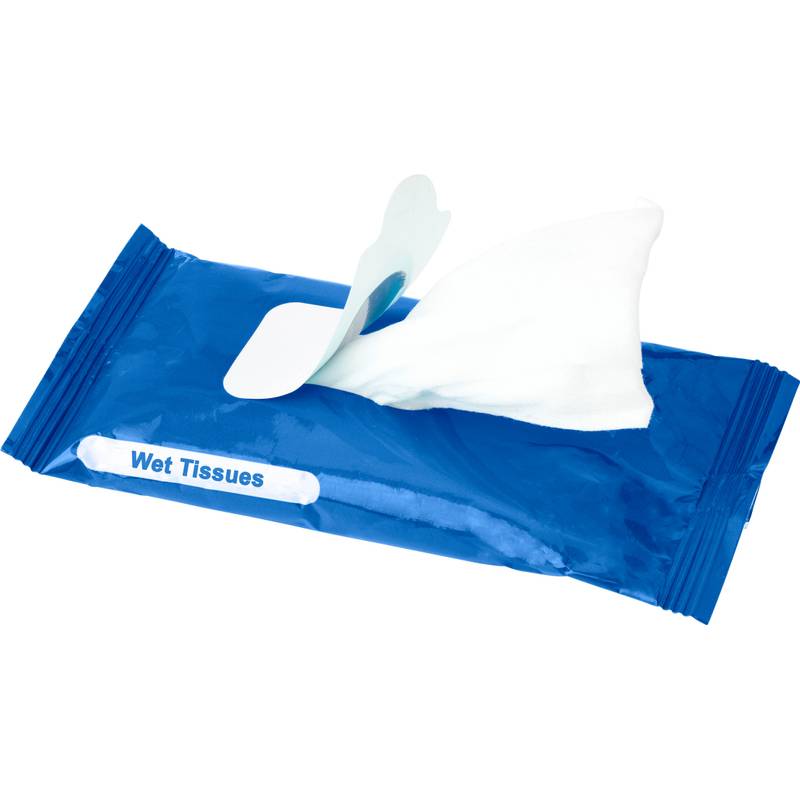 HALDIR Vlhčené obrúsky v uzatvárateľnom obale, 10ks,, biela HALDIR Vlhčené obrúsky v uzatvárateľnom obale, 10ks,, biela