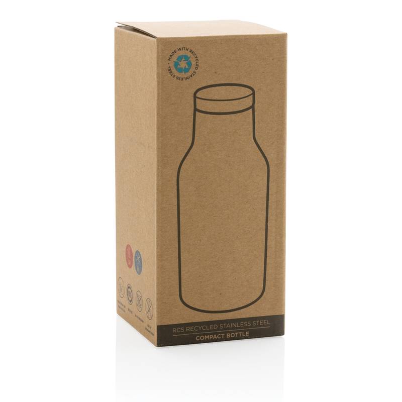 Kompaktná termo fľaša z RCS recyklovanej ocele Kompaktná termo fľaša z RCS recyklovanej ocele
