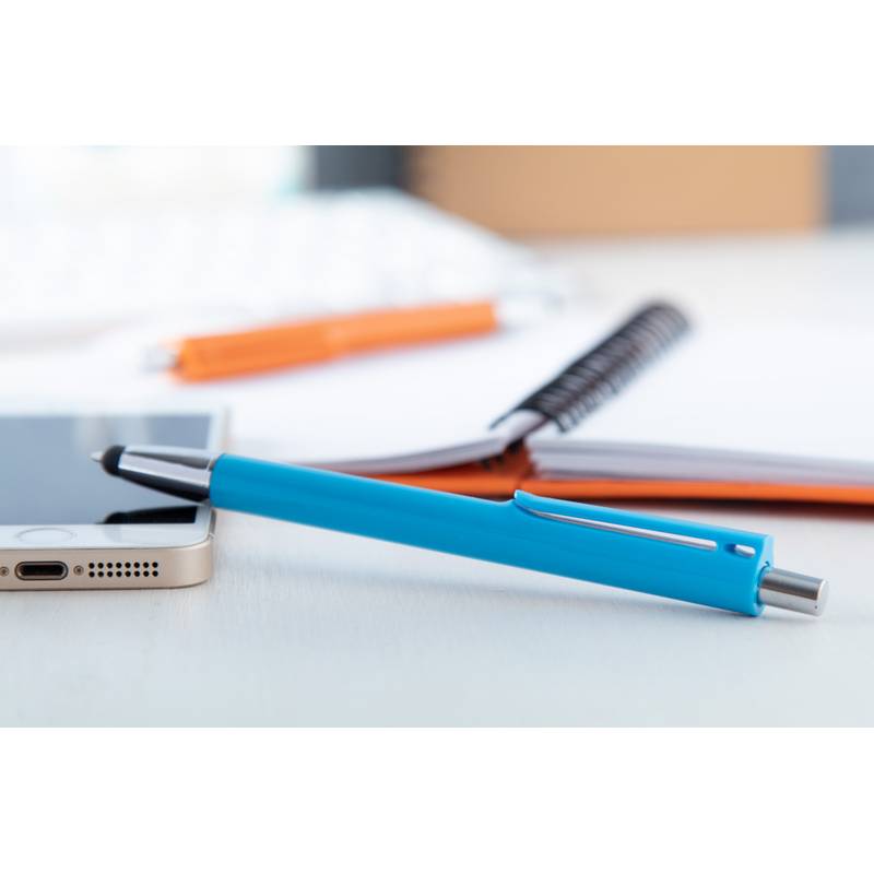 Rincon dotykové kuličkové pero, modrá světla Rincon dotykové kuličkové pero, modrá světla