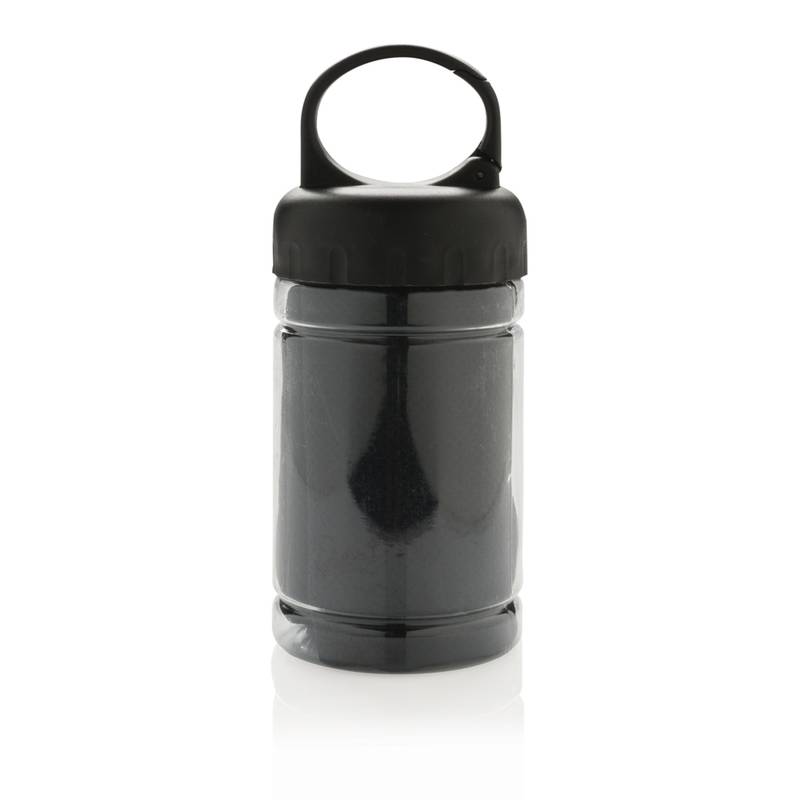 Chladiaci uterák v plast.fľaši, uterák 77x30 cm, čierna Chladiaci uterák v plast.fľaši, uterák 77x30 cm, čierna