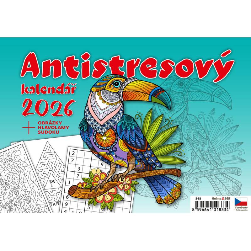 Antistresový pracovní kalendář, 2026 Antistresový pracovní kalendář, 2026