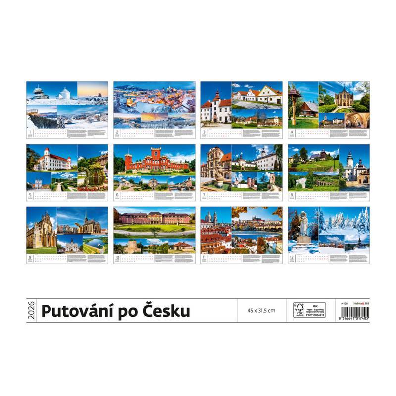 Kalendář Putování po Česku, 2026 Kalendář Putování po Česku, 2026