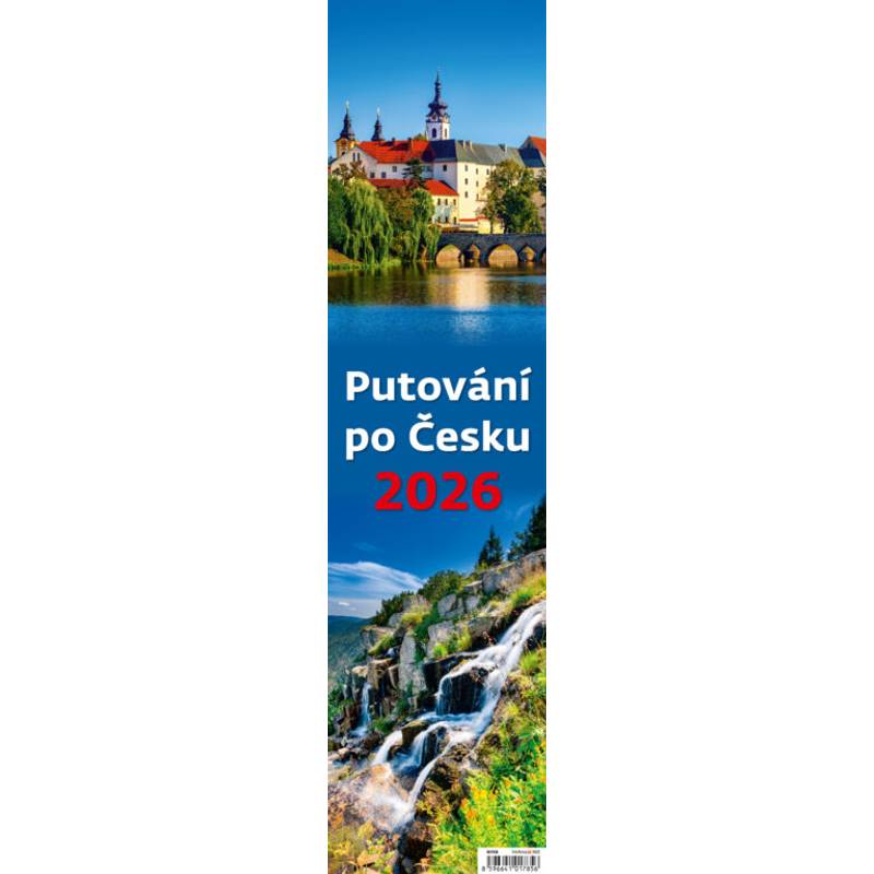 Kalendář Putování po Česku - vázanka, 2026 Kalendář Putování po Česku - vázanka, 2026