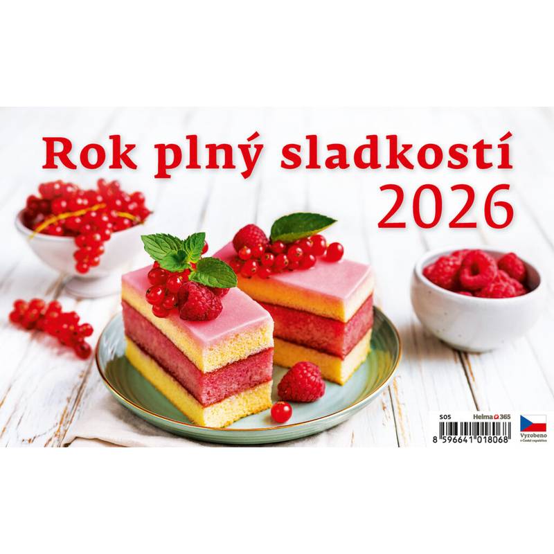 Kalendář Rok plný sladkostí, 2026 Kalendář Rok plný sladkostí, 2026