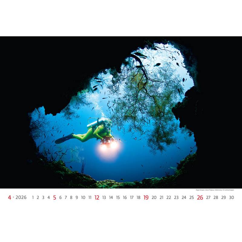 Kalendář Deep Blue, 2026 Kalendář Deep Blue, 2026