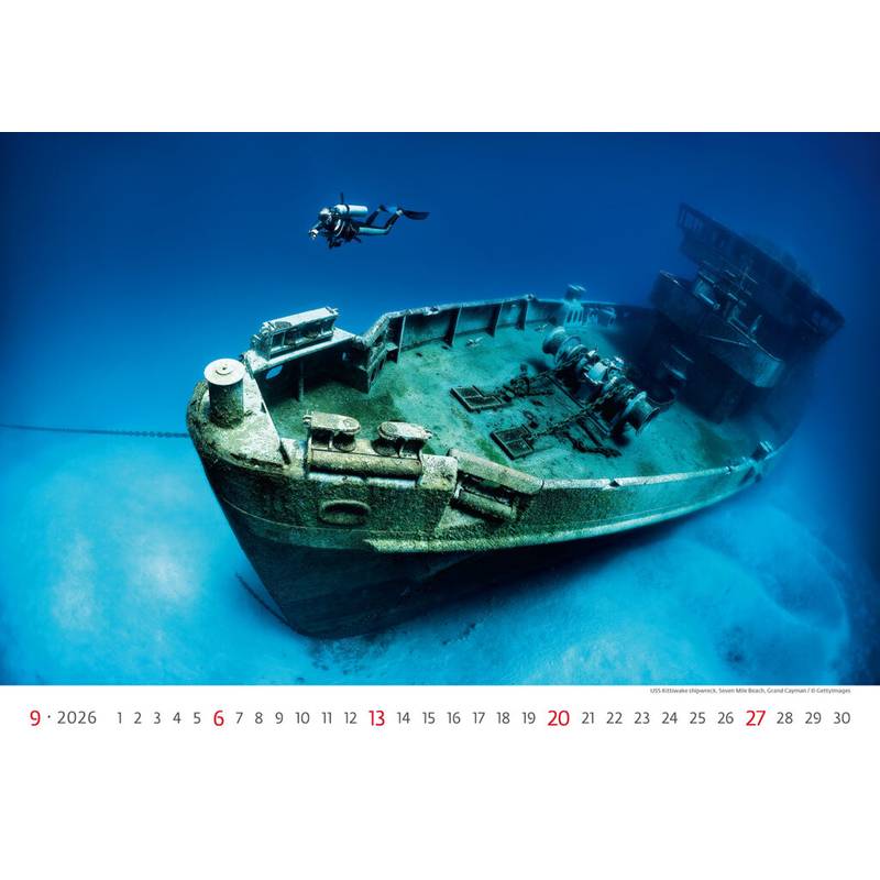 Kalendář Deep Blue, 2026 Kalendář Deep Blue, 2026