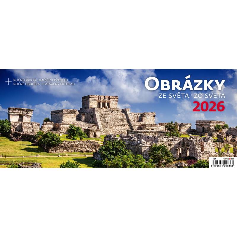 Plánovací kalendár Obrázky zo sveta, 2026 Plánovací kalendár Obrázky zo sveta, 2026