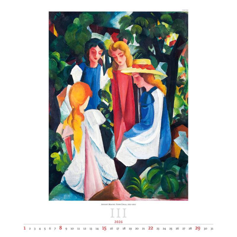 Kalendár Expressionism, 2026 Kalendár Expressionism, 2026