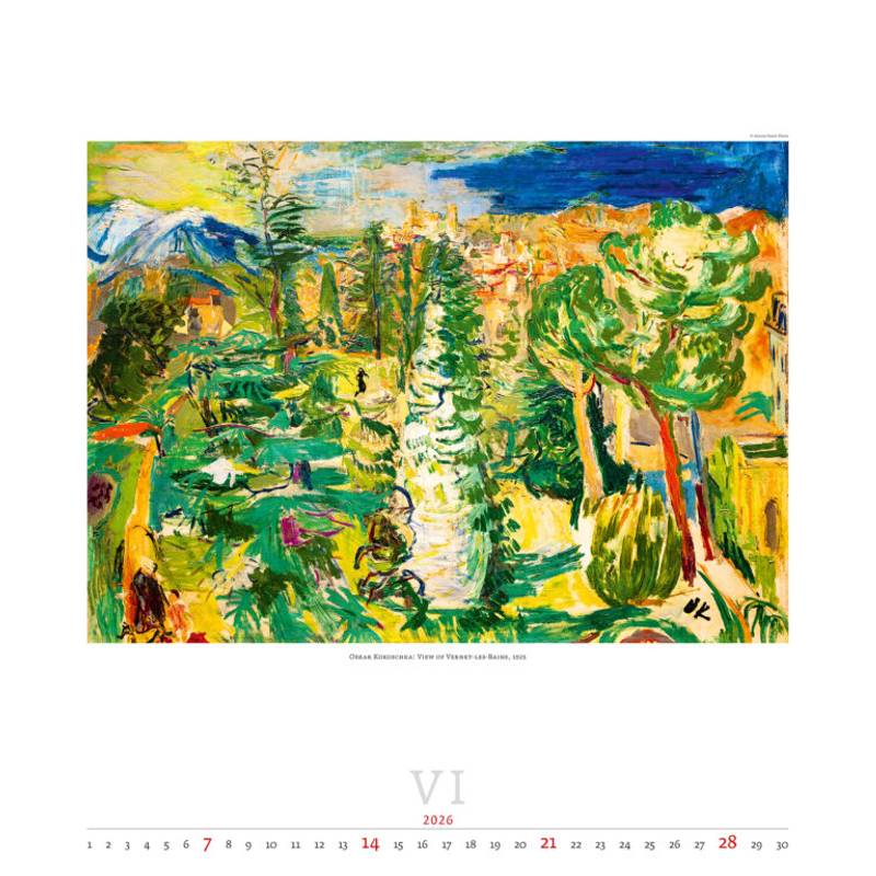 Kalendár Expressionism, 2026 Kalendár Expressionism, 2026