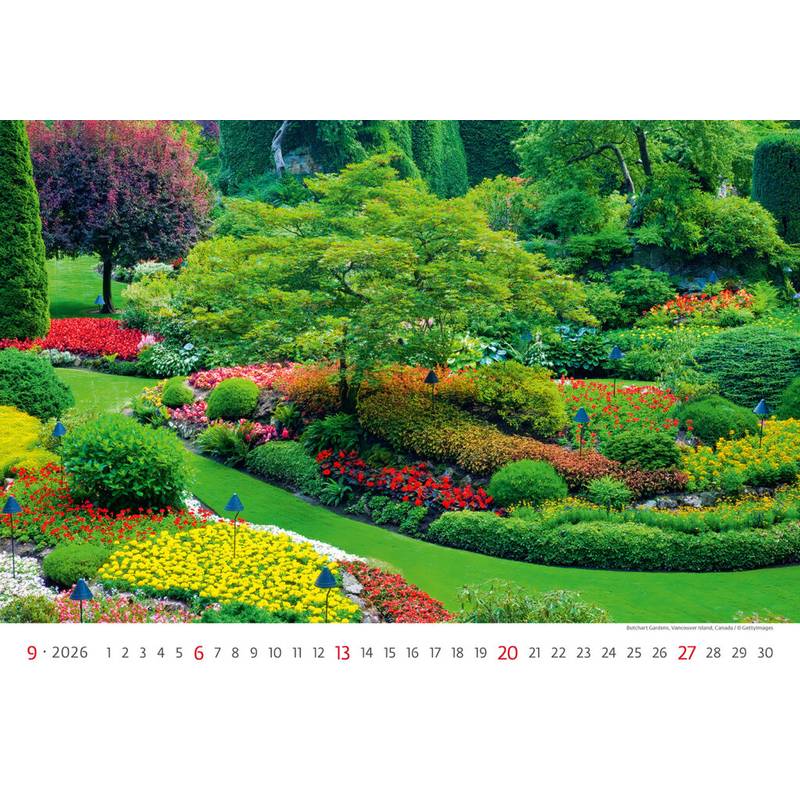 Kalendář Gardens, 2026 Kalendář Gardens, 2026