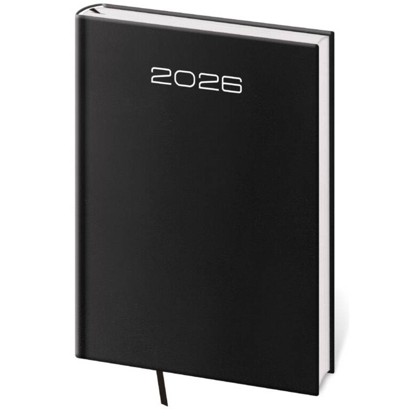 Týždenný diár A5 Old Karachi čierny, 2026 Týždenný diár A5 Old Karachi čierny, 2026