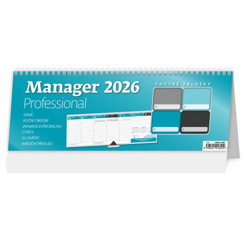Plánovací kalendář Manager Professional, 2026 Plánovací kalendář Manager Professional, 2026