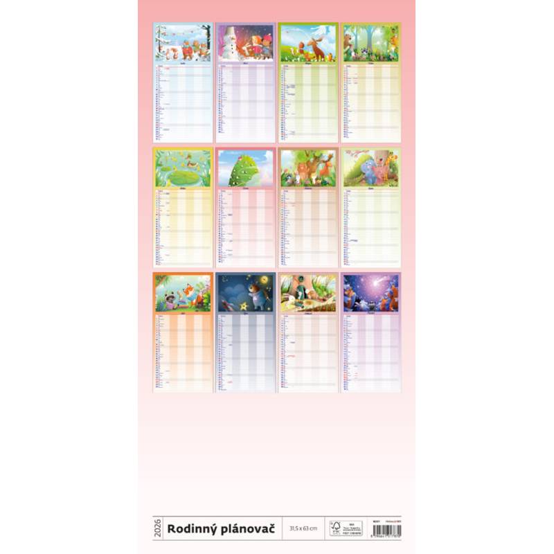 MAXI rodinný plánovač, 2026 MAXI rodinný plánovač, 2026