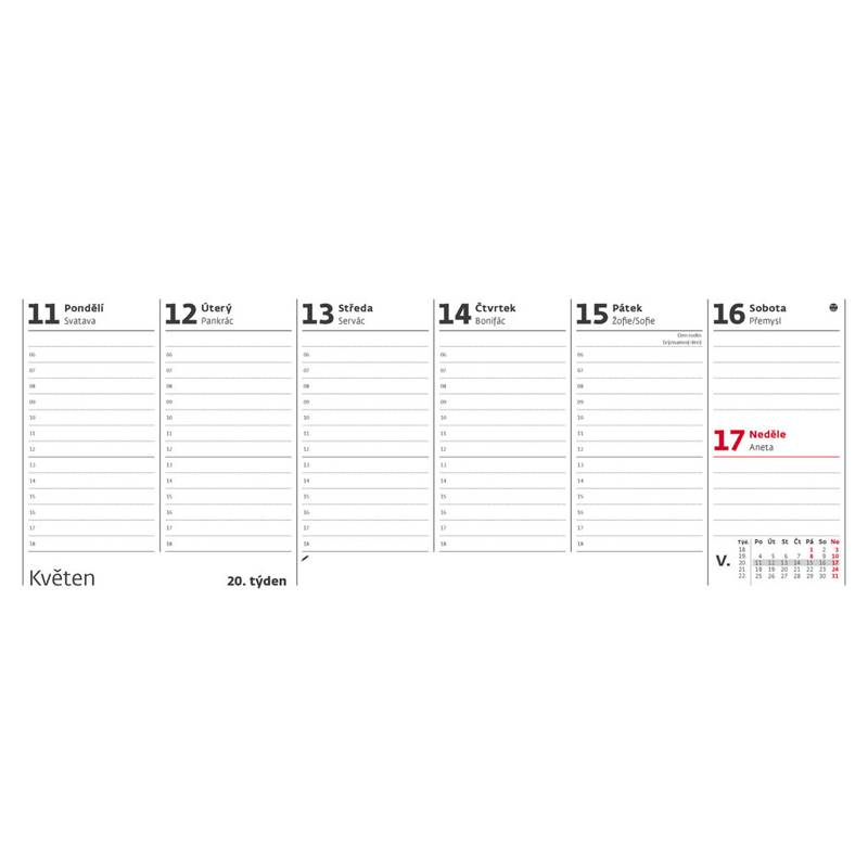 Poznámkový kalendář OFFICE, 2026 Poznámkový kalendář OFFICE, 2026