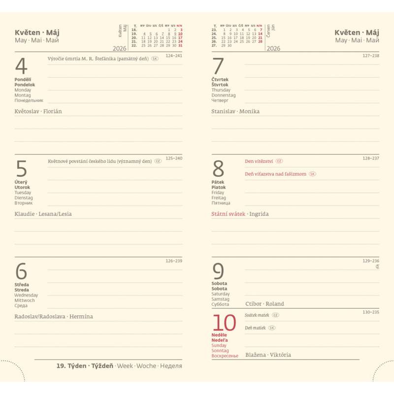 Kapesní diář Nebrasca modrý, 2026 Kapesní diář Nebrasca modrý, 2026