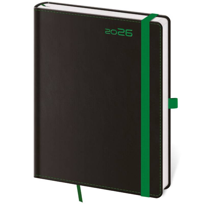 Týždenný diár B6 Double Blue s pútkom, 2026 Týždenný diár B6 Double Blue s pútkom, 2026