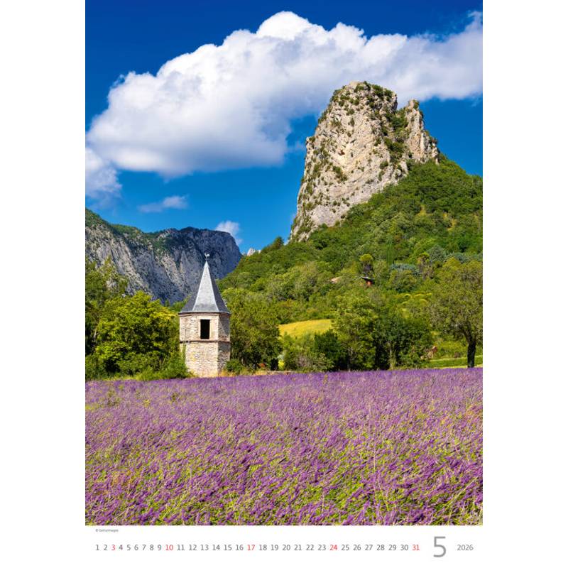 Kalendář Provence, 2026 Kalendář Provence, 2026