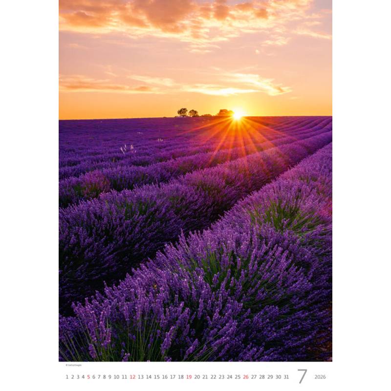 Kalendář Provence, 2026 Kalendář Provence, 2026