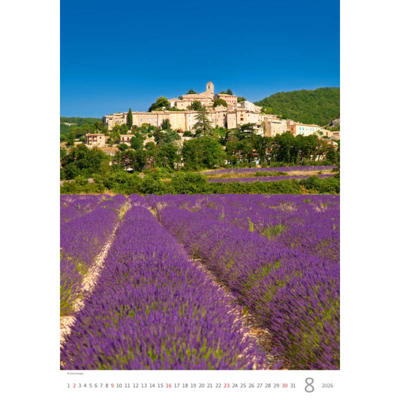 Kalendář Provence, 2026 Kalendář Provence, 2026