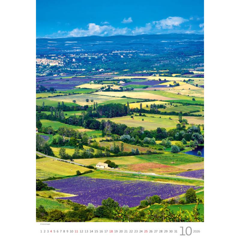 Kalendář Provence, 2026 Kalendář Provence, 2026