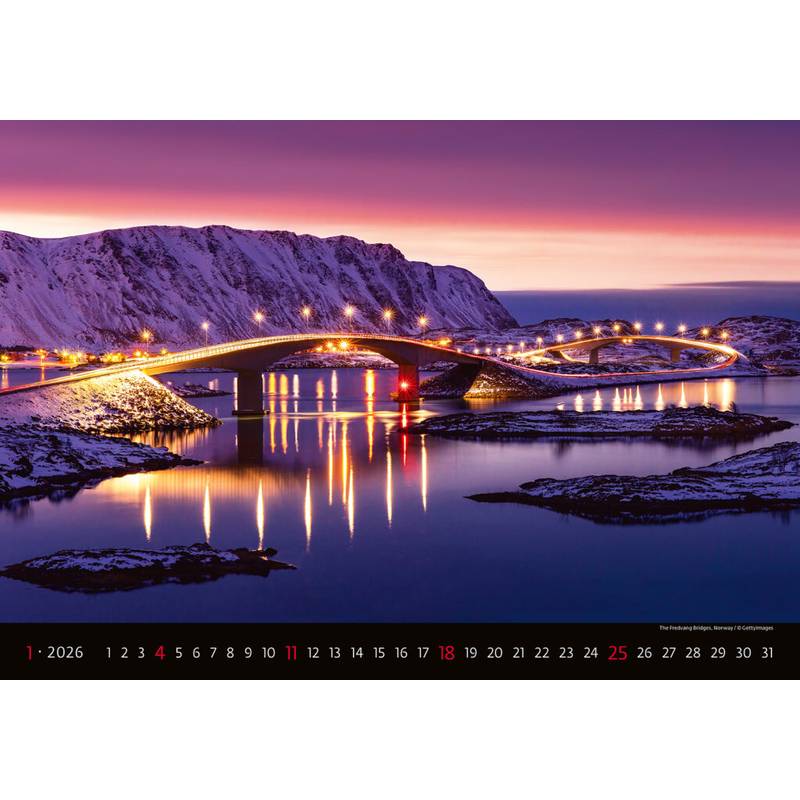 Kalendář Bridges, 2026 Kalendář Bridges, 2026