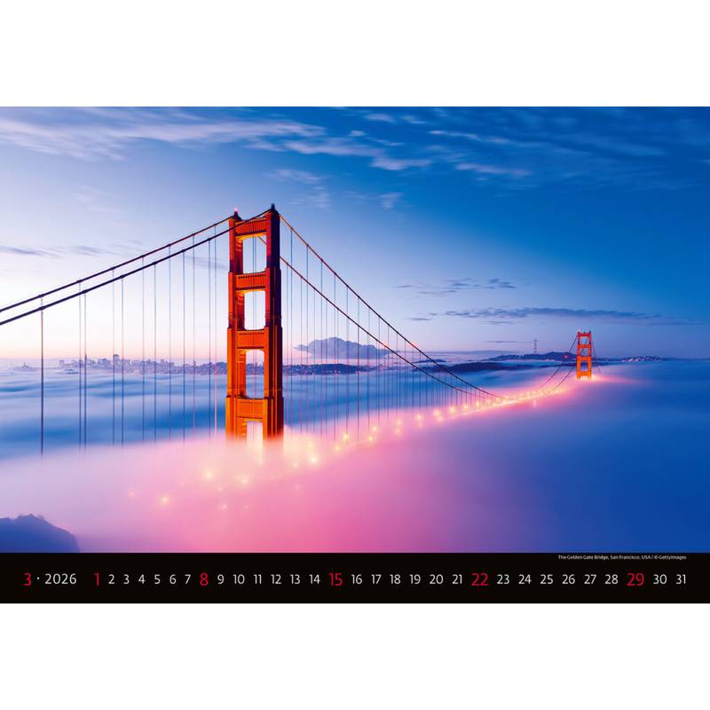 Kalendář Bridges, 2026 Kalendář Bridges, 2026