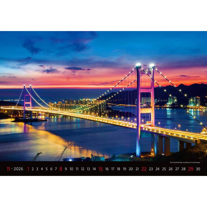 Kalendář Bridges, 2026 Kalendář Bridges, 2026